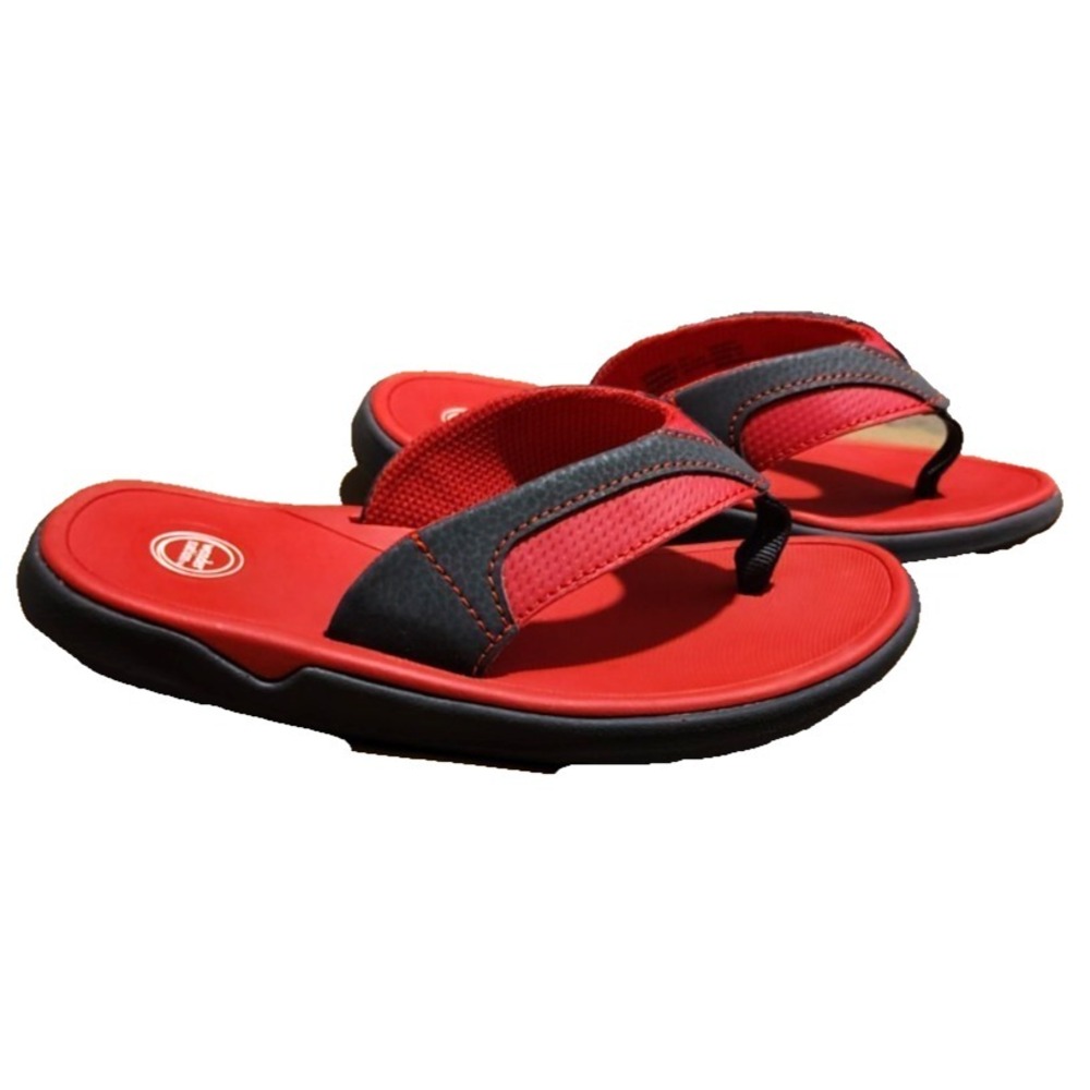 Kids Wonder Nation Red Water Proof Flip Flop Sandals Size 13.5 Sport Summer NWOB